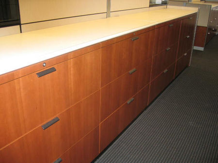 F037 - Wood Front Steelcase Laterals