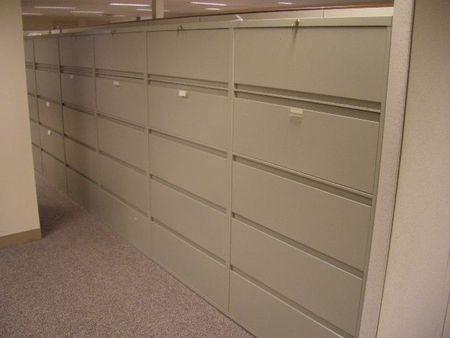 F824 - Steelcase 5 Drawer Filing Cabinets