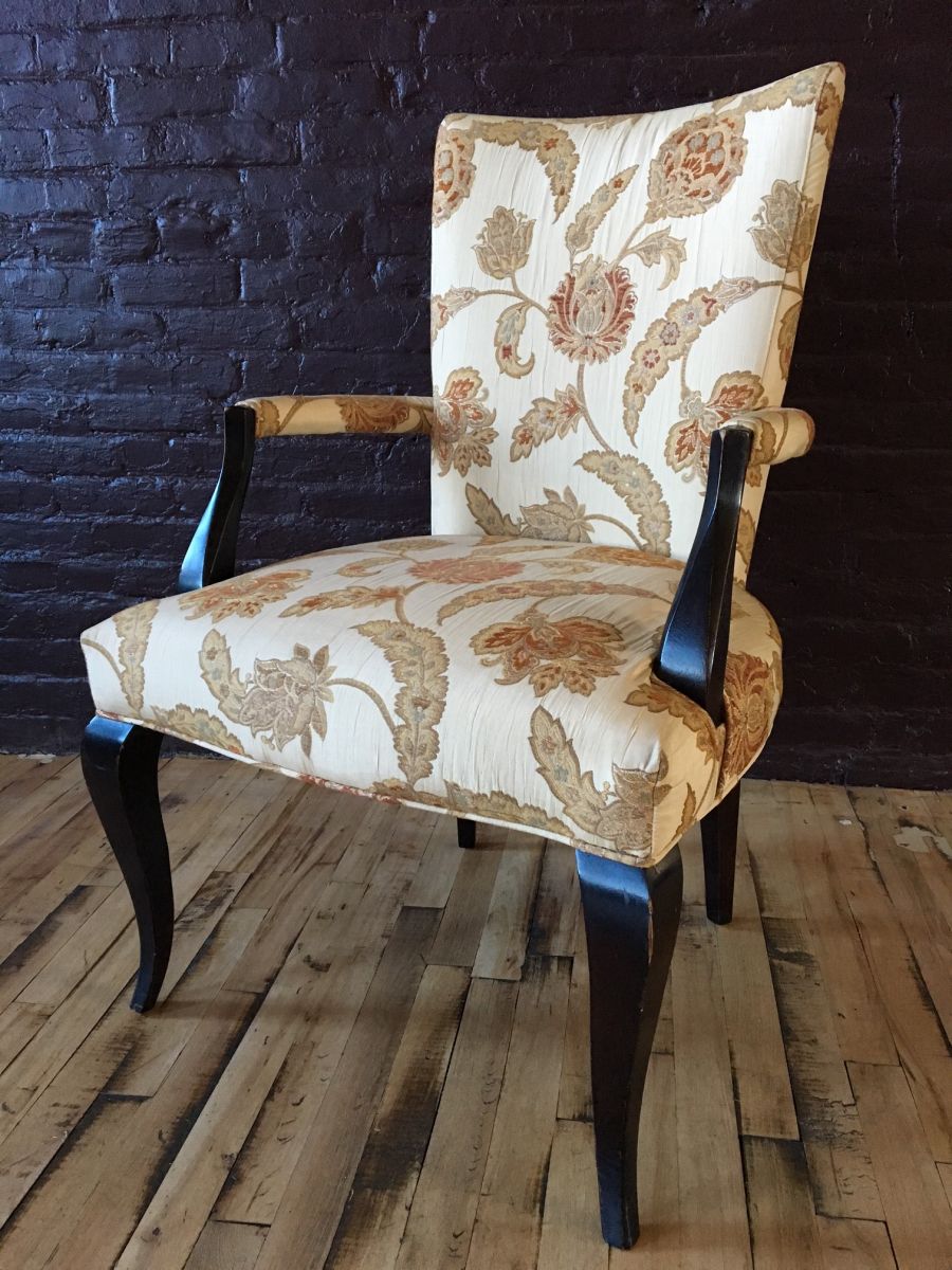 C2610C - High Back Foral Side Chairs