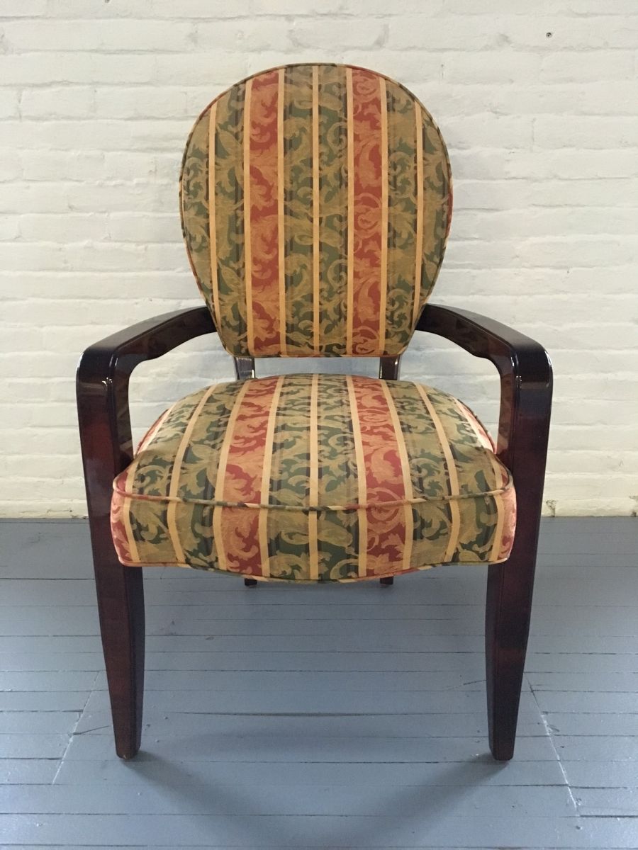 C61119C - Upholstered Mahogany Side Chair