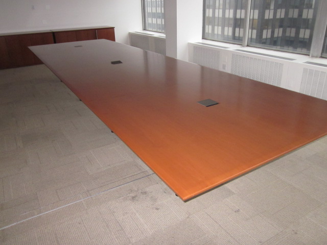 T6029 - Neinkamper Conference Table with Matching Credenza