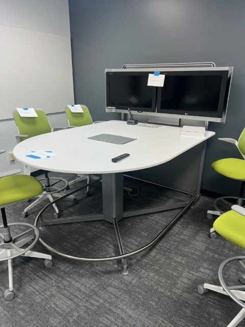 T12313 - Media:scape Meeting table and Monitors by Steelcase