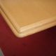 close up of finish on maple table