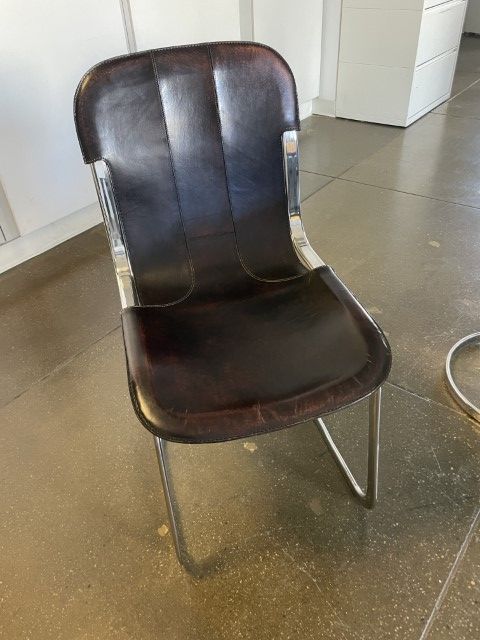 C61712 - Modern Leather Side Chairs
