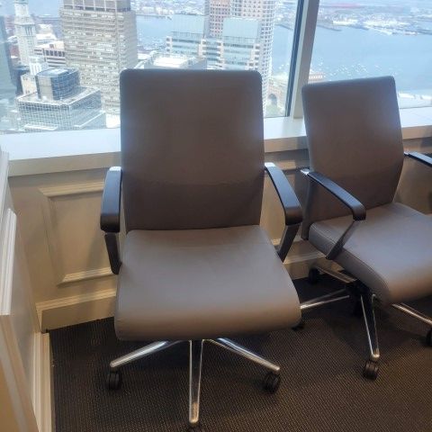 C61949 - Keilhauer Leather Conference Chairs