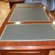 Leather inlay on Kimball Desk