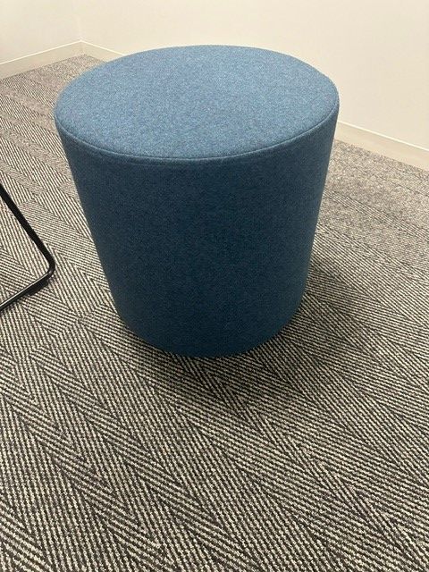 R6444 - Blue Dot Ottomans