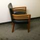 Side view of Leather side chair