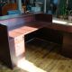 back of reception desk by compel