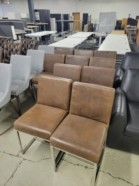 C61716 - Leather Side Chairs