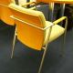 Back of Geiger wood side chairs