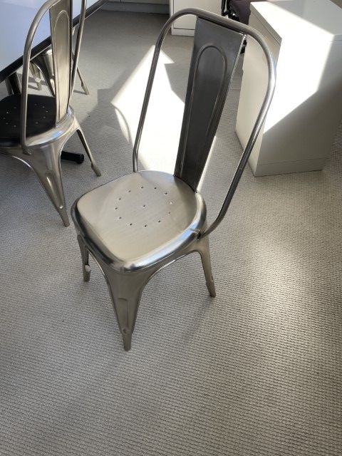 C61704 - Restoration Hardware Vintage Steel Side Chair