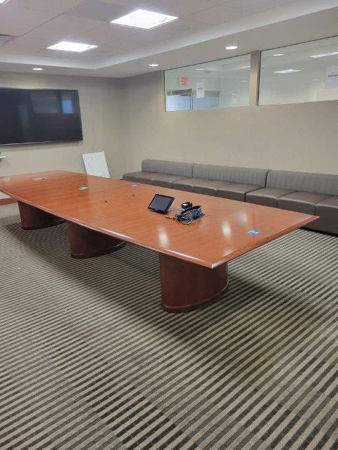 T12216 - 16' Conference Table with Matching Credenza