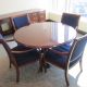 Round table and side chairs