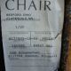 original label from chair