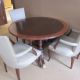 Large Round Table and Baker Side Chairs