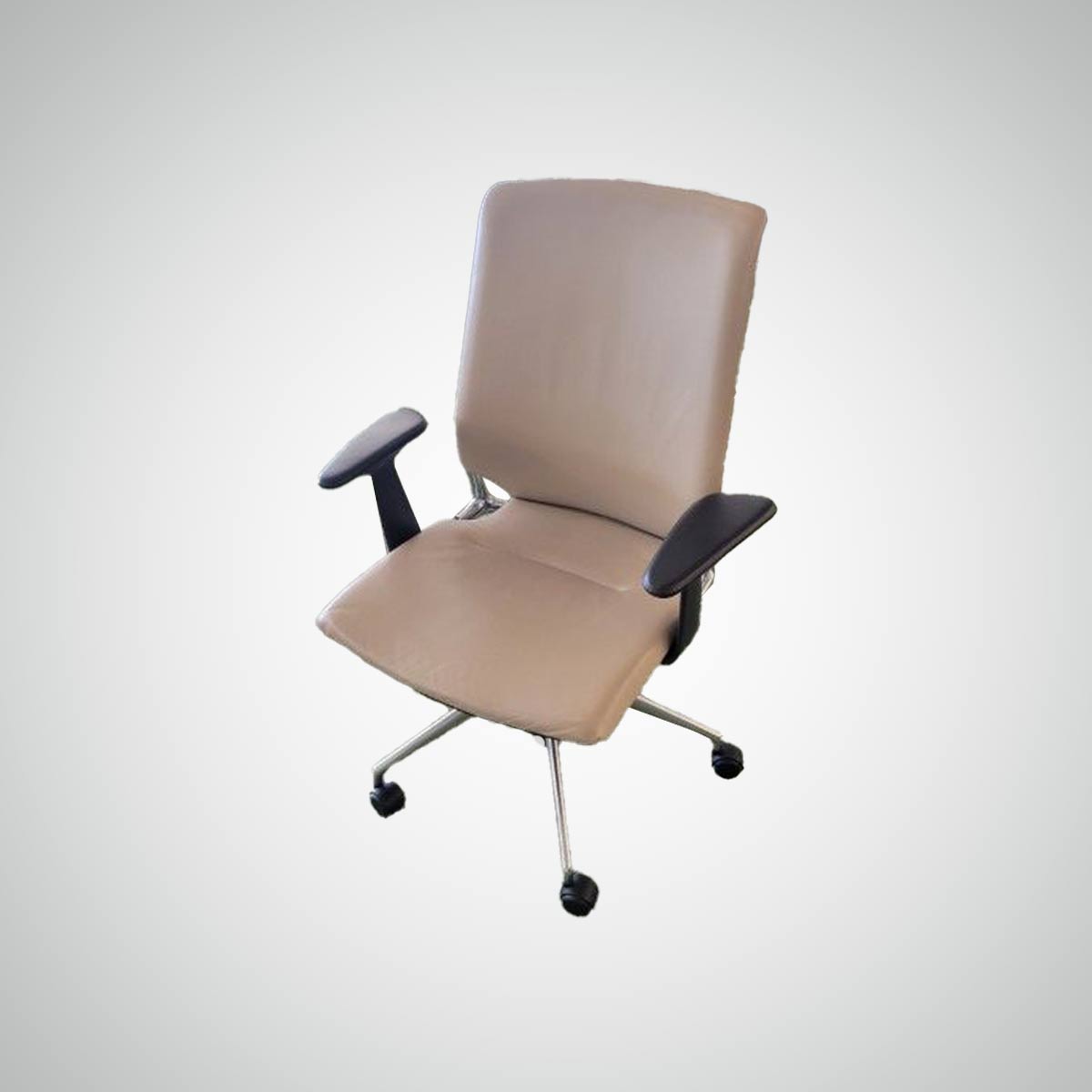C61743 - Leather Vitra Meda 2 Chair