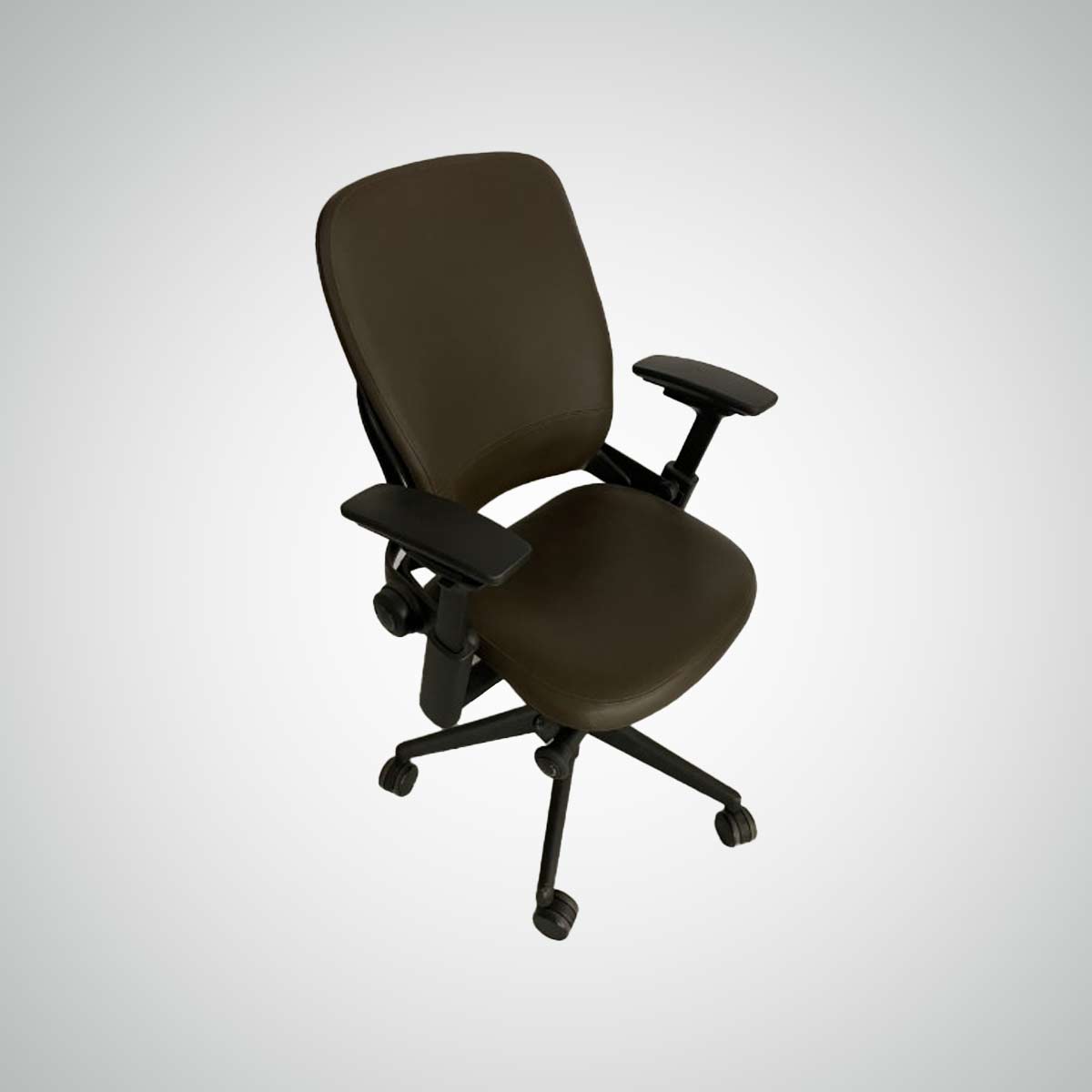 C61789 - Steelcase Leather Leap Chairs