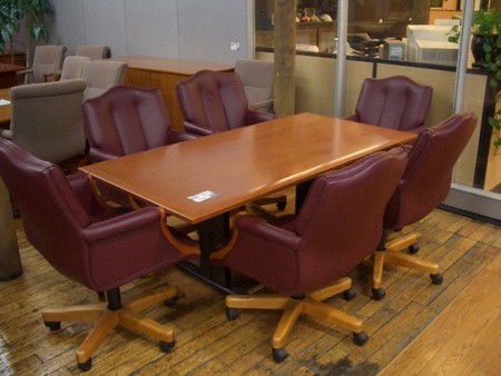 Light Cherry Conference Table