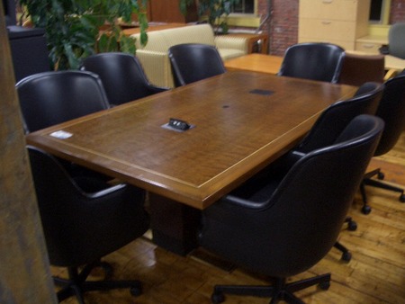 walnut meeting room table