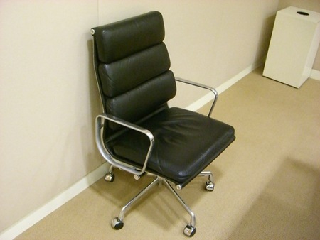 Eames High Back Leather Chairs