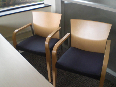 C3526 - Steelcase Maple Side Chairs