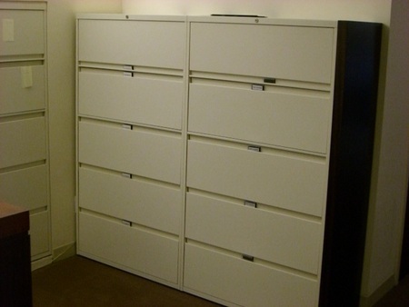 Steelcase 5 Drawer Lateral Filing Cabinets