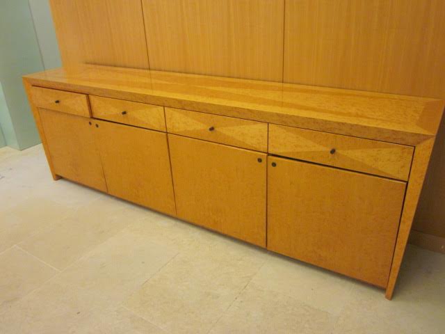 T9595C - Birdseye Maple Storage Credenza