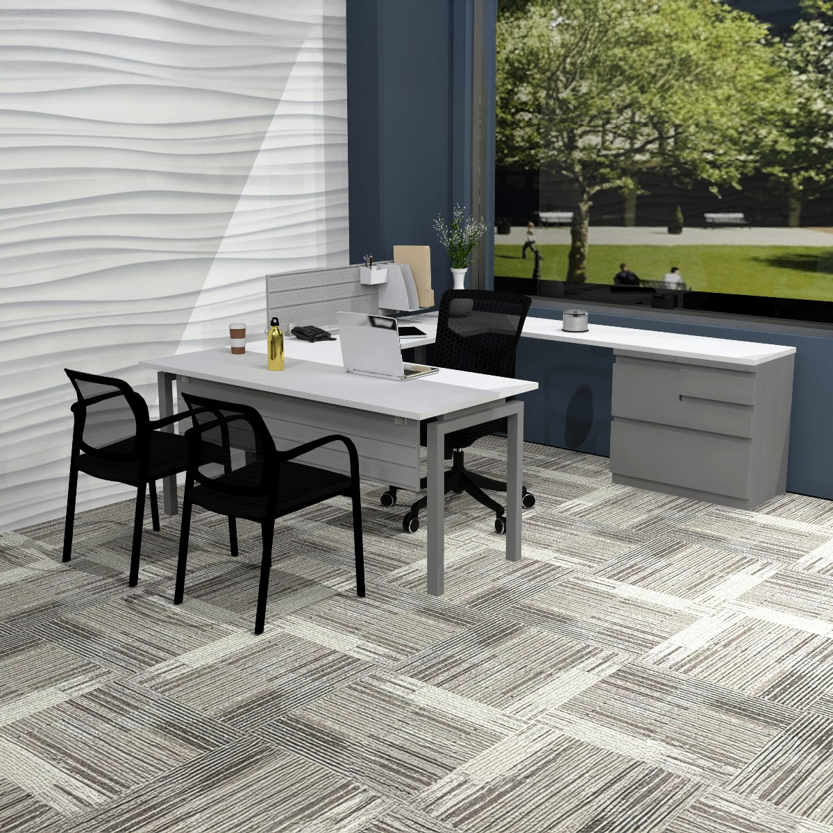 D12066 - Stretch U-Shape Private Offices
