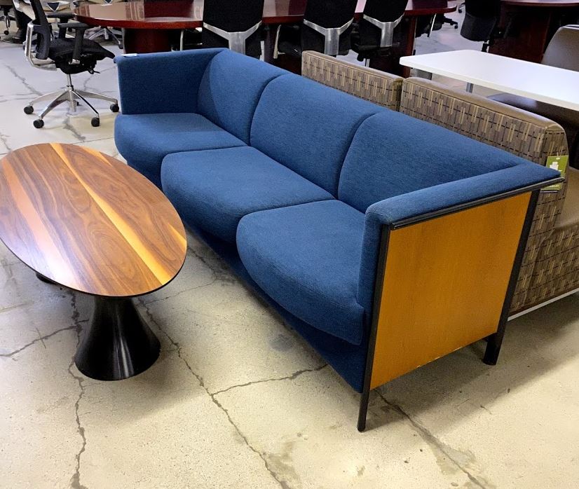 R6219 - Blue Fabric Sofa