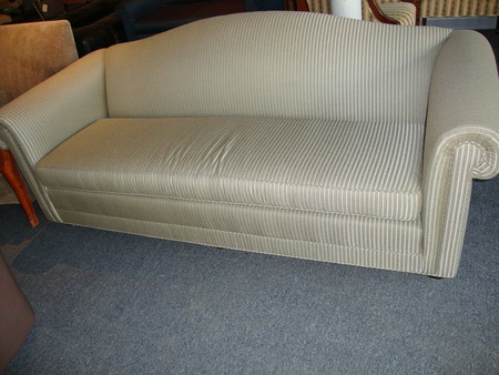 Green Striped Couch