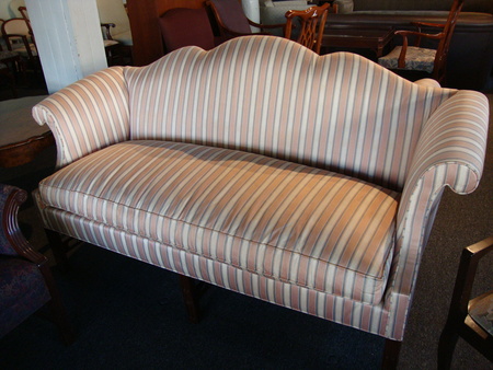 Traditional Striped Sofa