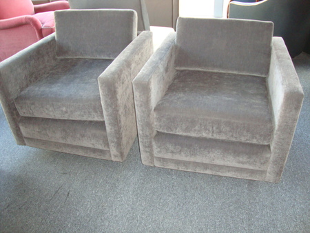 Velour Club Chairs