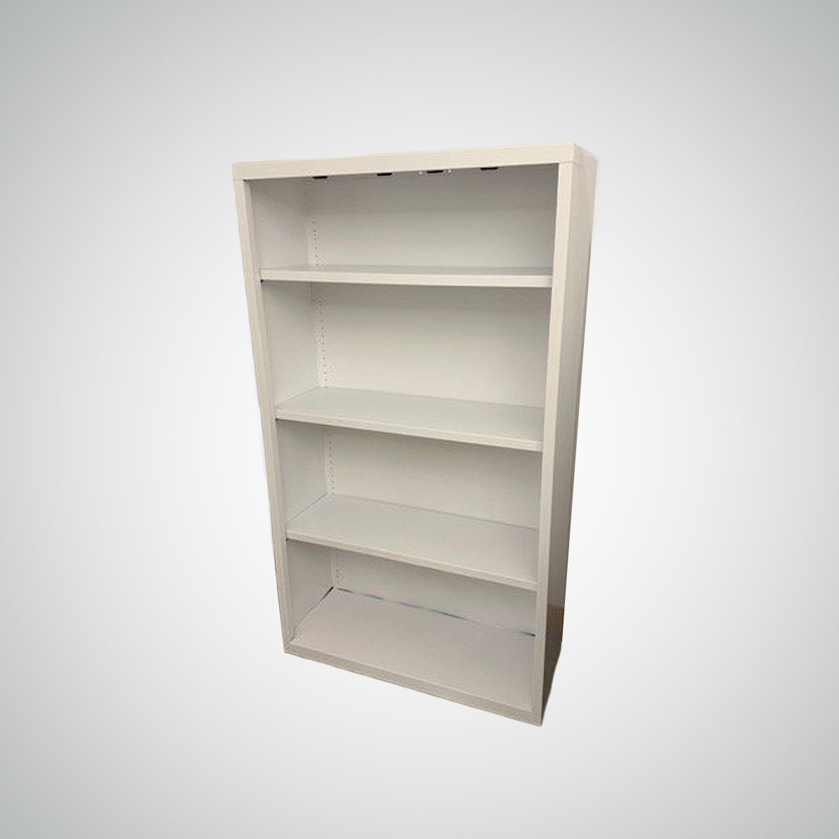F6359 - White Metal Bookcases