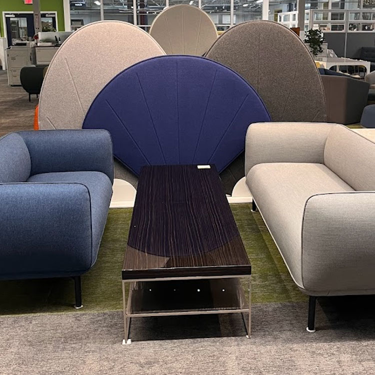 A6032 - The Blue Fan Screen by Gateway Office Furniture