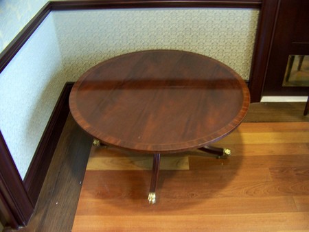 Round Coffee Table on Casters