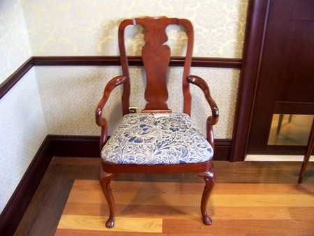 Upholstered Side Chairs with Arms