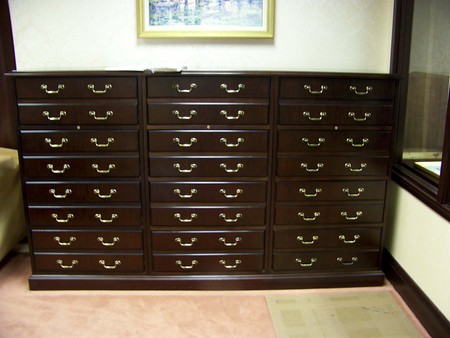 Mahogany Filing Cabinet