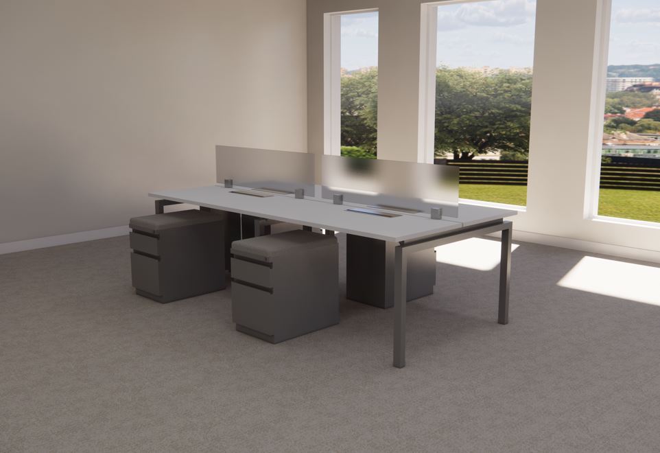 B6020 - Stretch Benching Station – 4-Pack of 24" x 48"  workstations