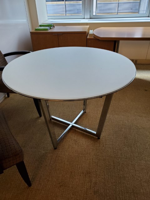 T12189 - Frosted Glass Meeting Table