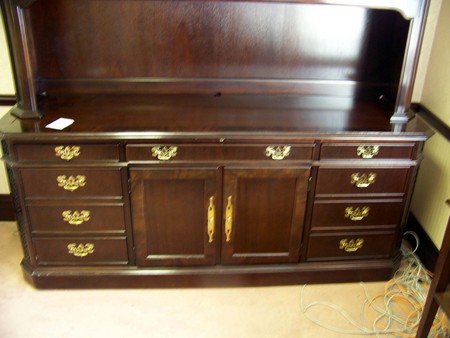 Hutch with Glass Doors