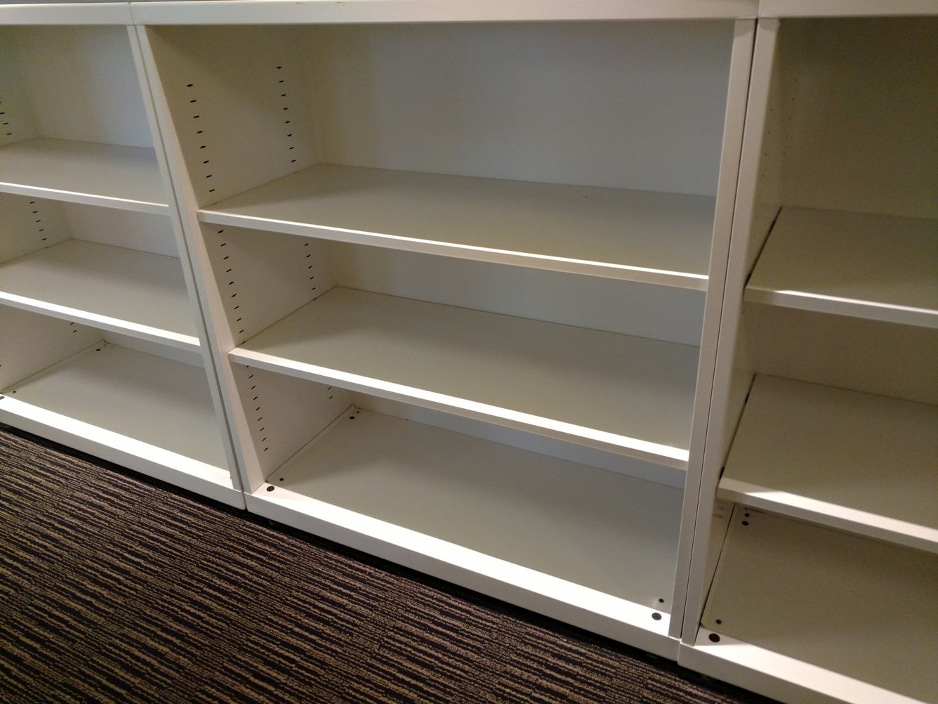 F6092 - 3 Shelf Metal Bookcases