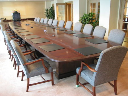 T421 - Conference Table with 2 Matching Buffets