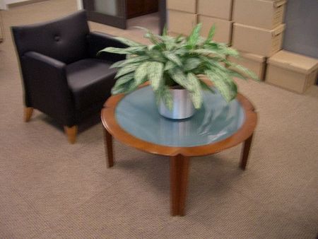 R596 - Glass Inlayed Coffee Table