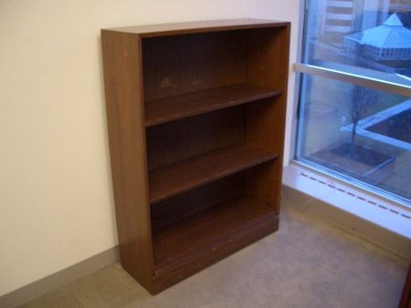 D648 - Black Laminate Bookcases