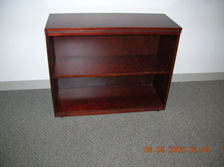 F665 - 2 shelf Wood Bookcases