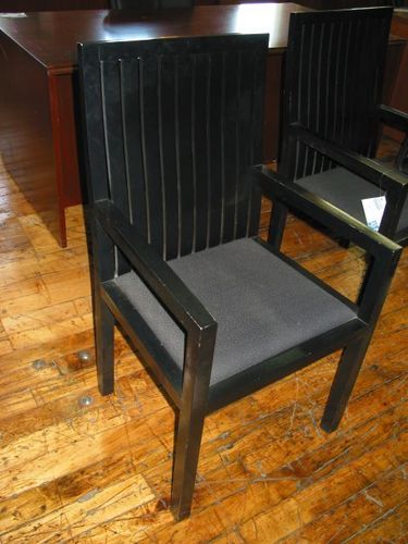 C705 - Black Wood Frame Side Chairs