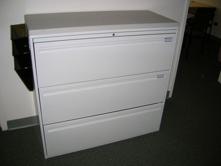 F801 - Haworth 3 Drawer Lateral Filing Cabinets