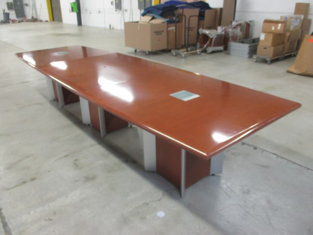 T12141A - 13' Cherry Meeting Table