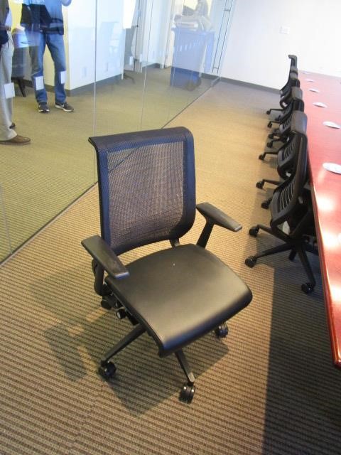 C61554 - Leather Steelcase Think Chairs